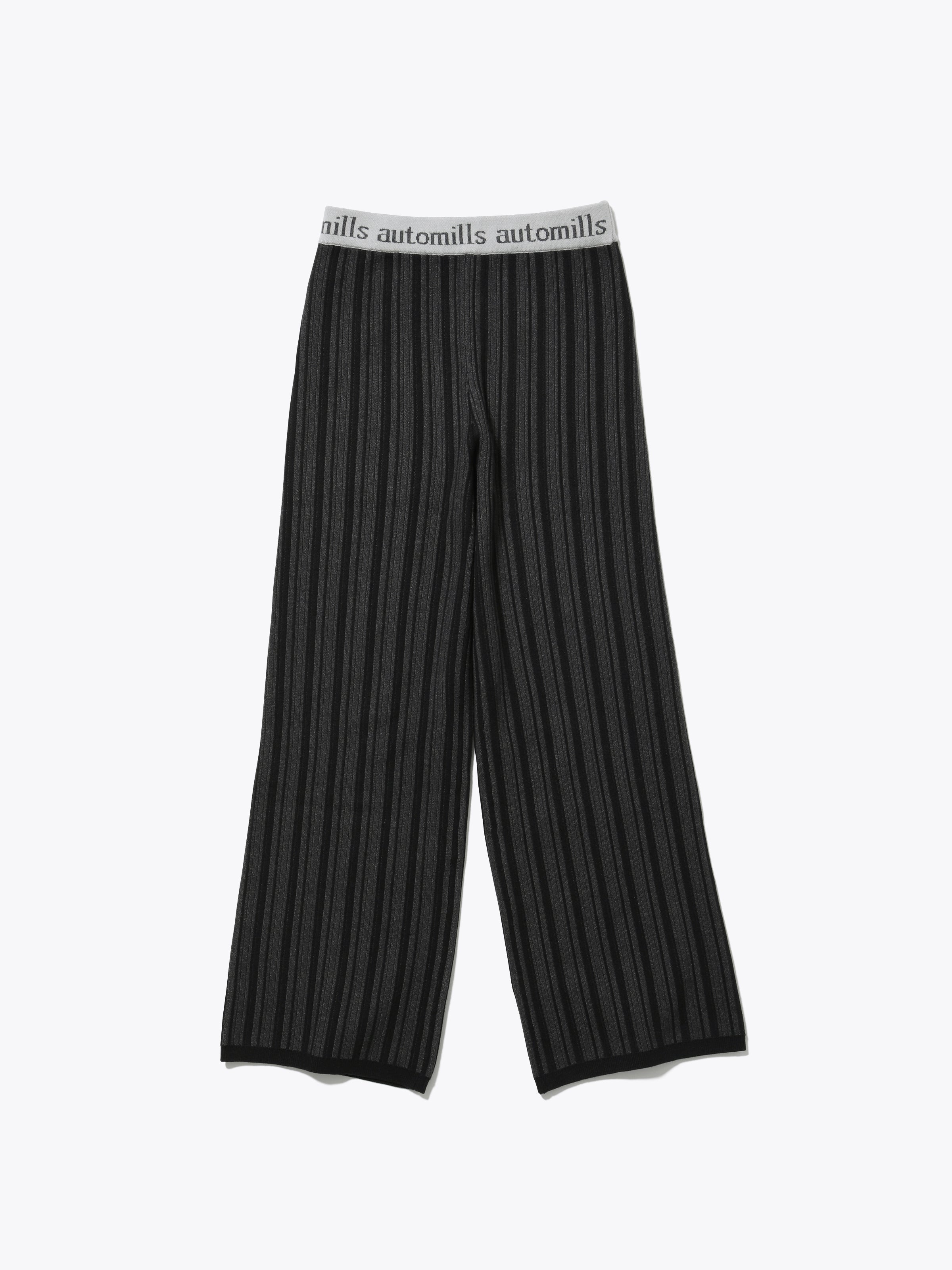 PHAT STRIPE PANTS POLY MIX YARN AM-K0311 Charcoal
