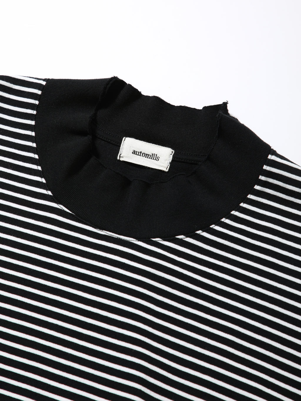 BAGGY L/S TEE COTTON BORDER JERSEY AM-C0310 Black