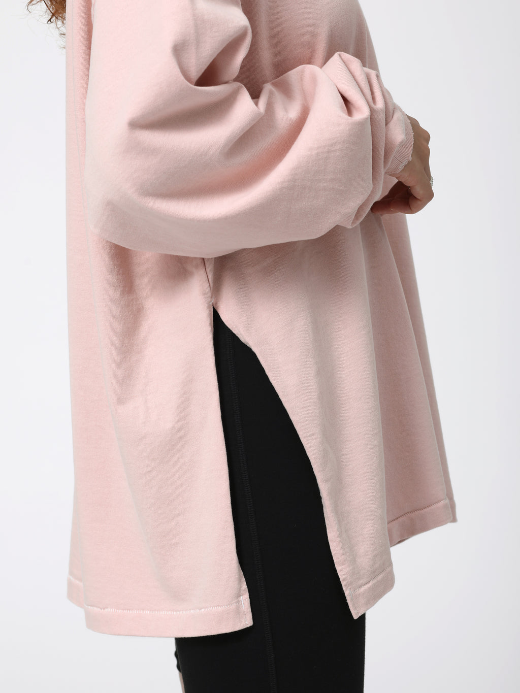 BAGGY L/S TEE COTTON JERSEY AM-C0312 Pink