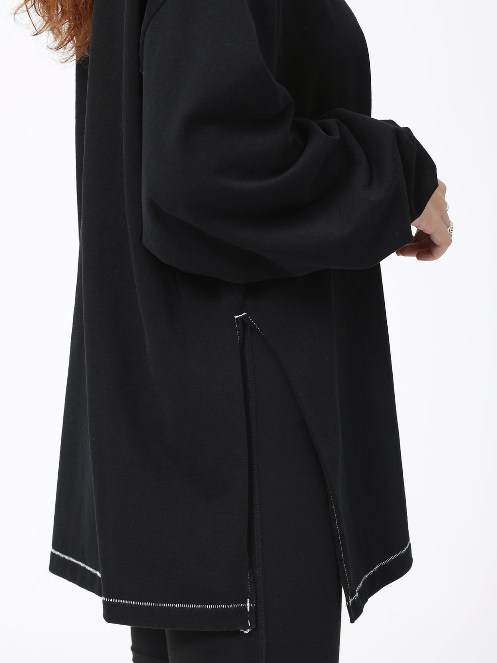 BAGGY L/S TEE COTTON JERSEY AM-C0312 Black