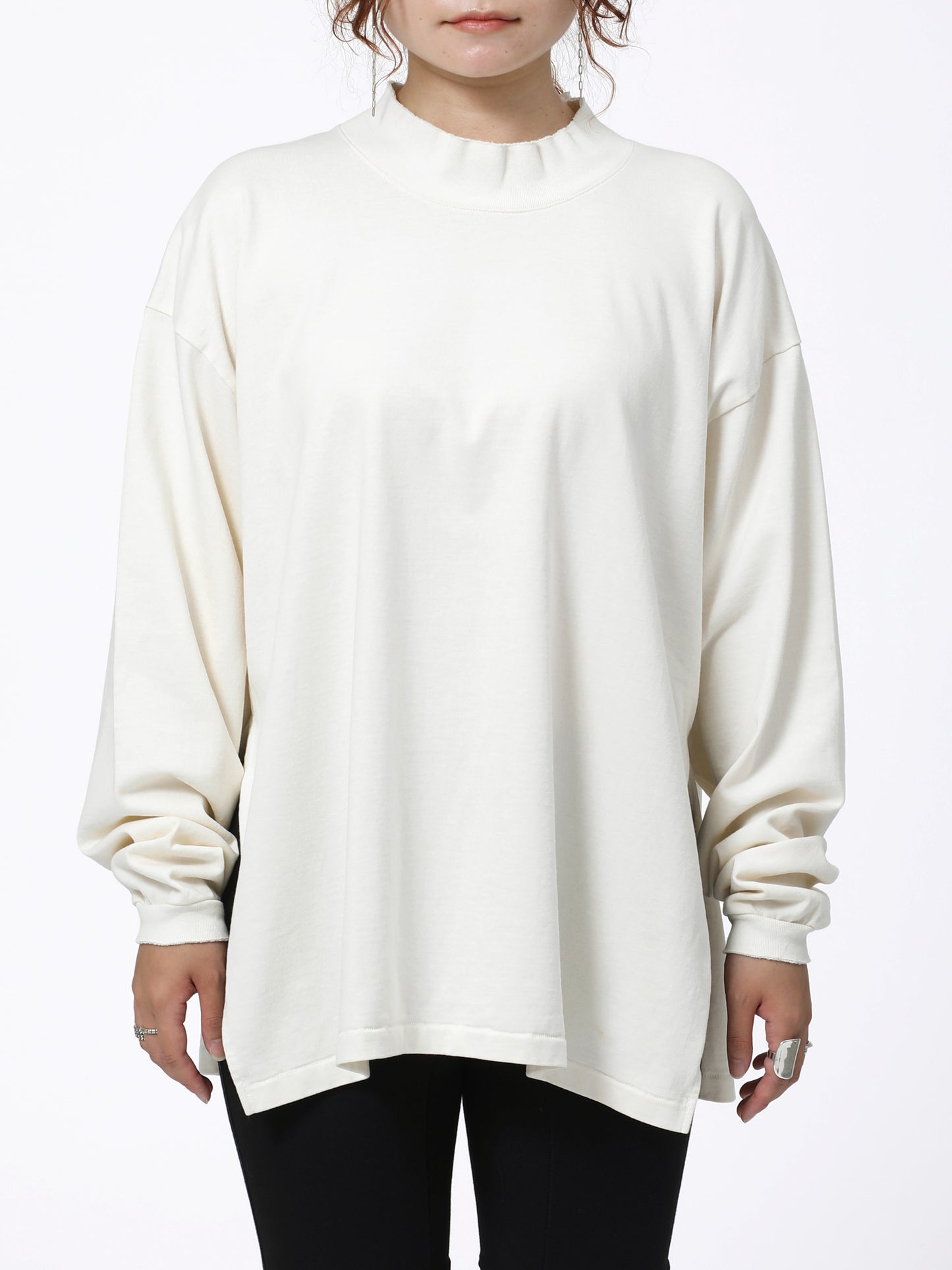 BAGGY L/S TEE COTTON JERSEY AM-C0312 Off white