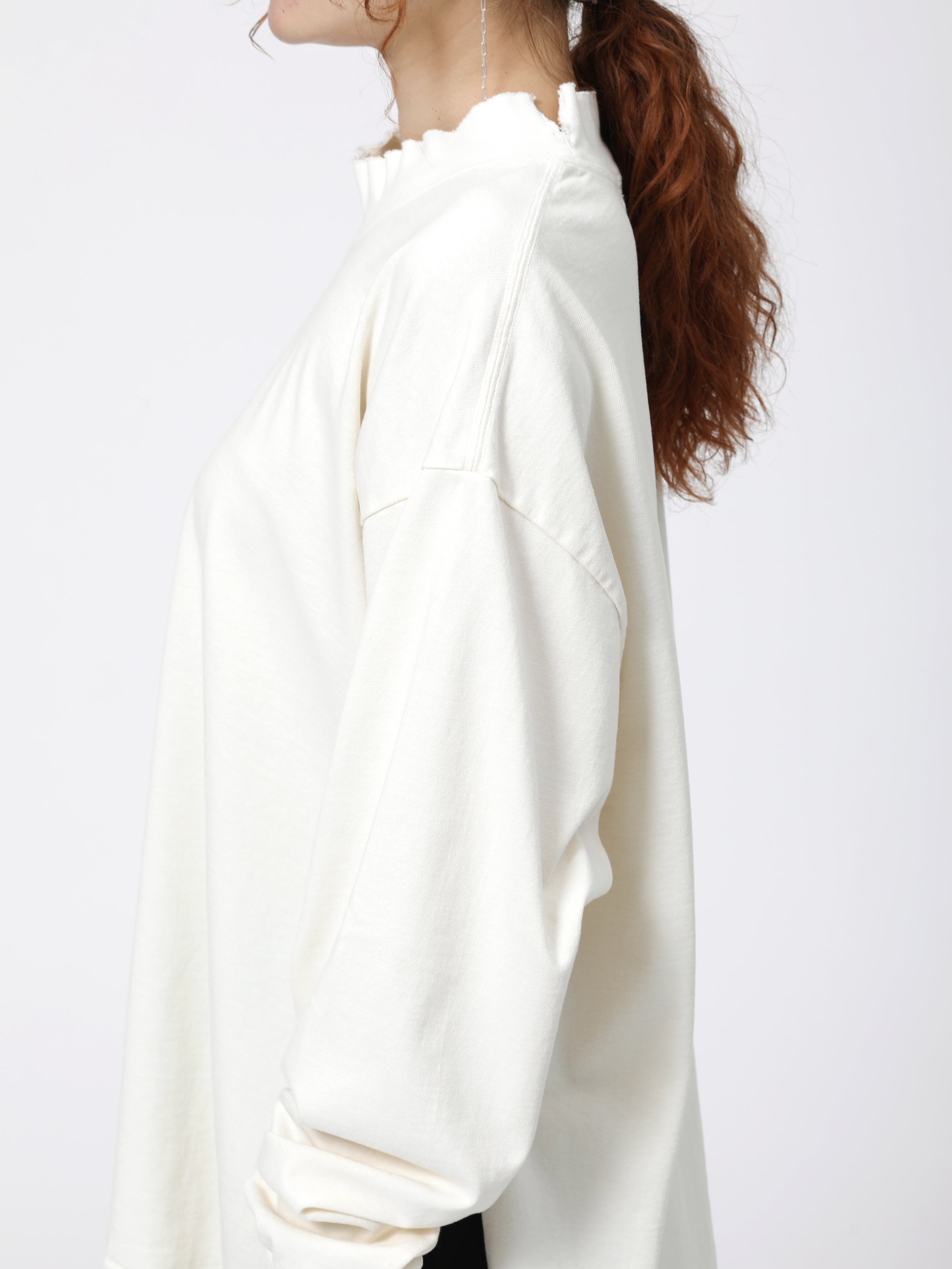 BAGGY L/S TEE COTTON JERSEY AM-C0312 Off white