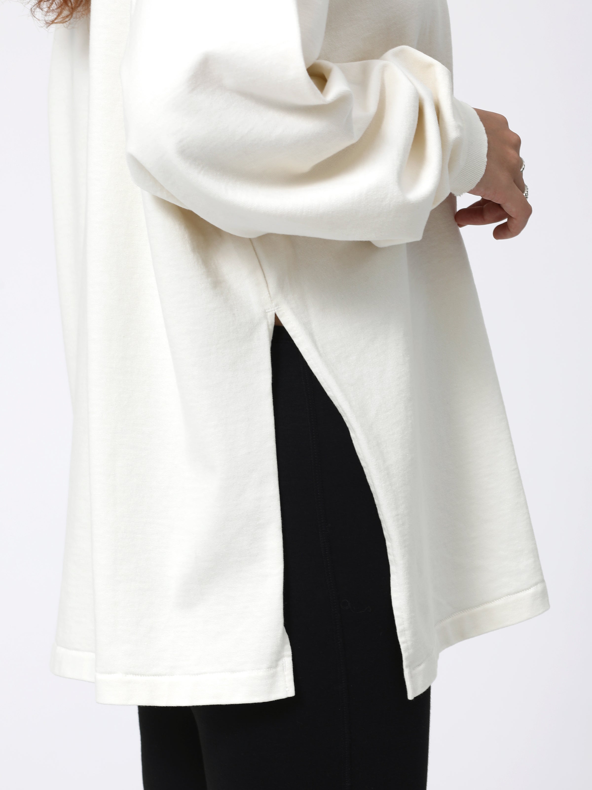 BAGGY L/S TEE COTTON JERSEY AM-C0312 Off white