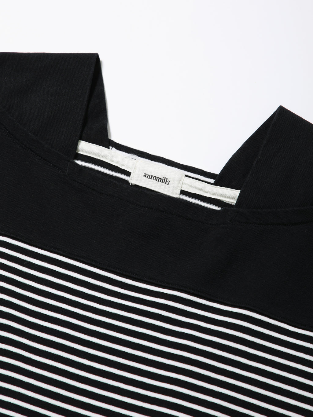 BAGGY BOAT L/S TEE COTTON BORDER JERSEY AM-C0309 Black