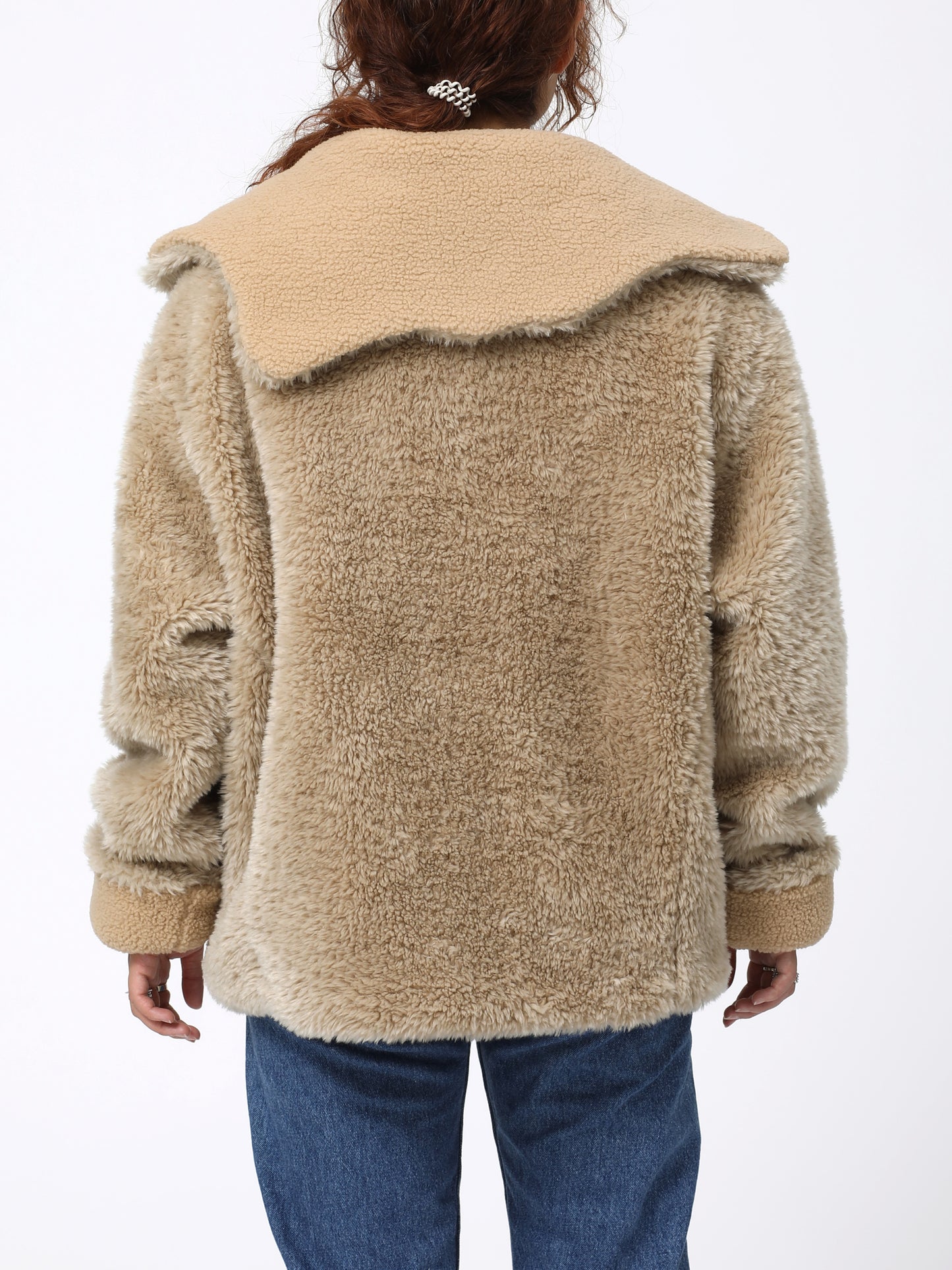 NOMADS JACKET POLY BOA FLEECE AM-C0313 Beige