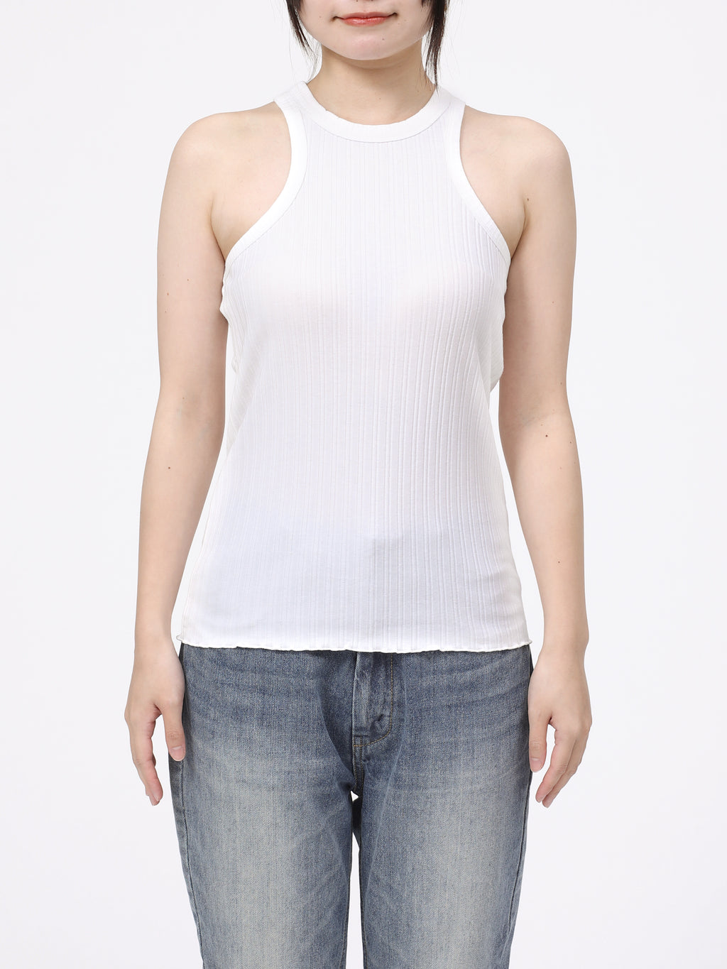 LOVER TANK TOP RIB STRETCH JERSEY AM-C0412