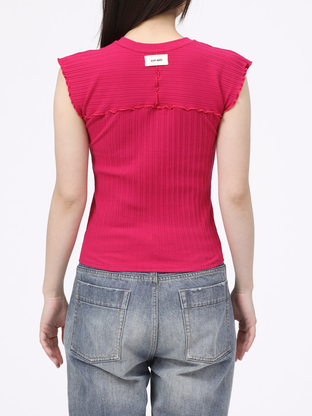 LOVER TOP S/S RIB STRETCH JERSEY AM-C0410