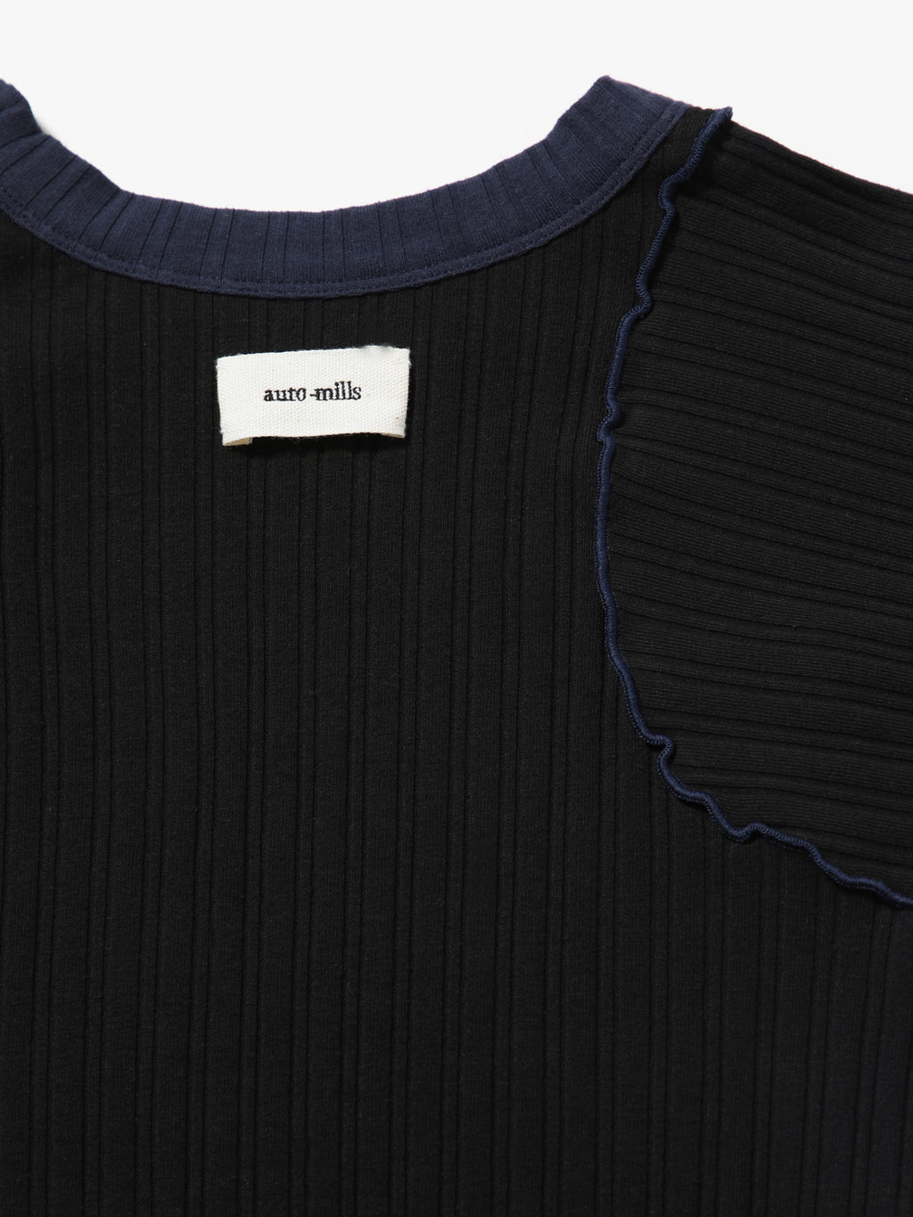 LOVER TOP L/S  RIB STRETCH JERSEY BICOLOR AM-C0409