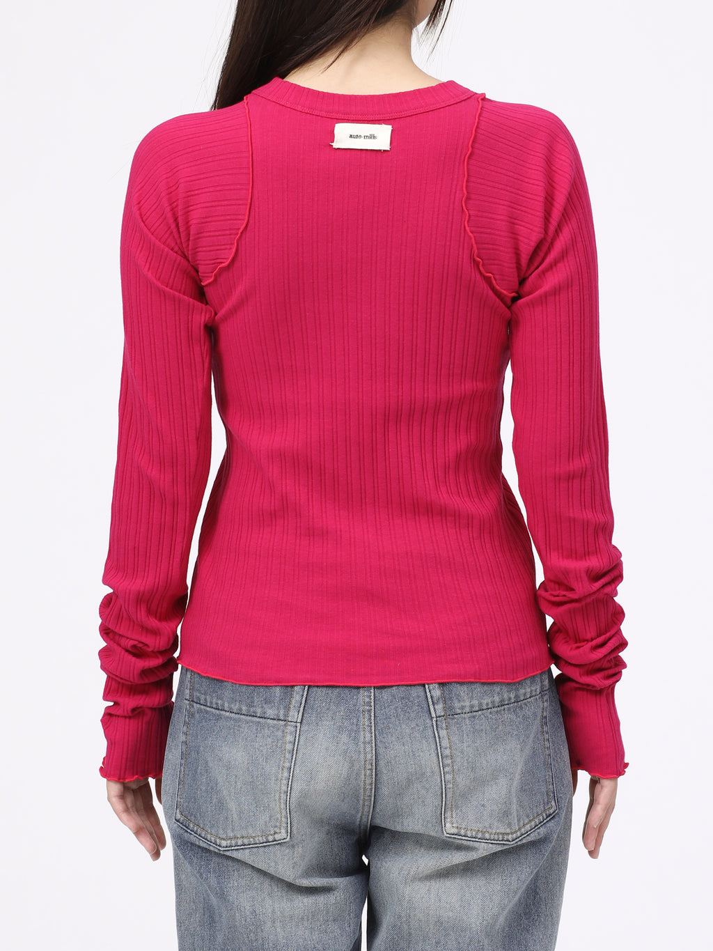 LOVER TOP L/S RIB STRETCH JERSEY AM-C0408