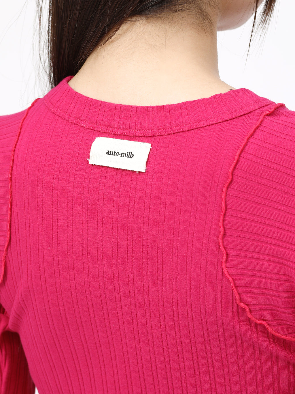 LOVER TOP L/S RIB STRETCH JERSEY AM-C0408