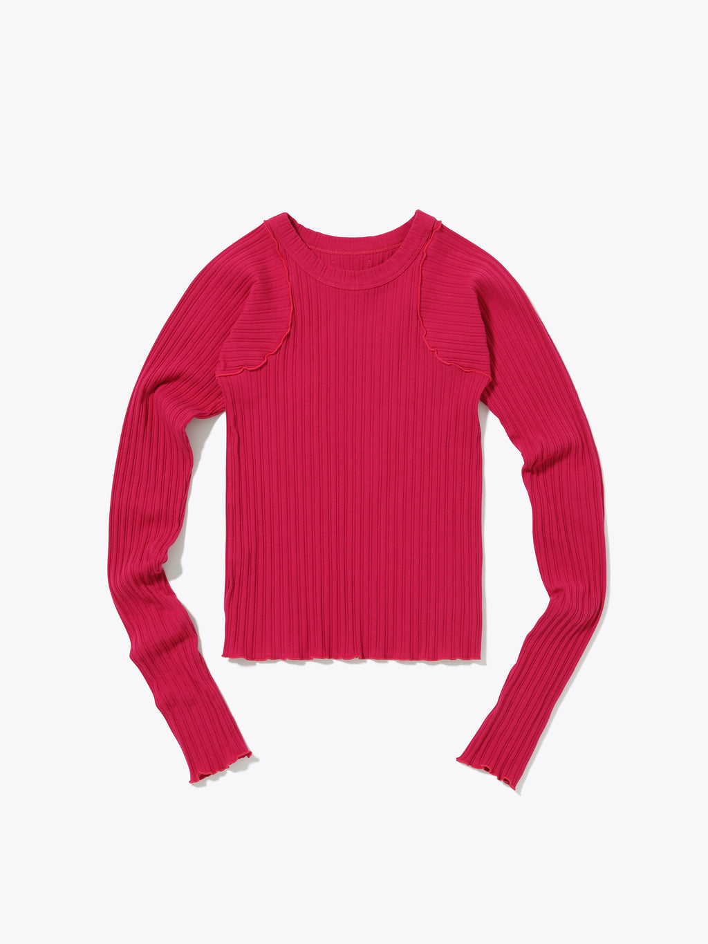 LOVER TOP L/S RIB STRETCH JERSEY AM-C0408
