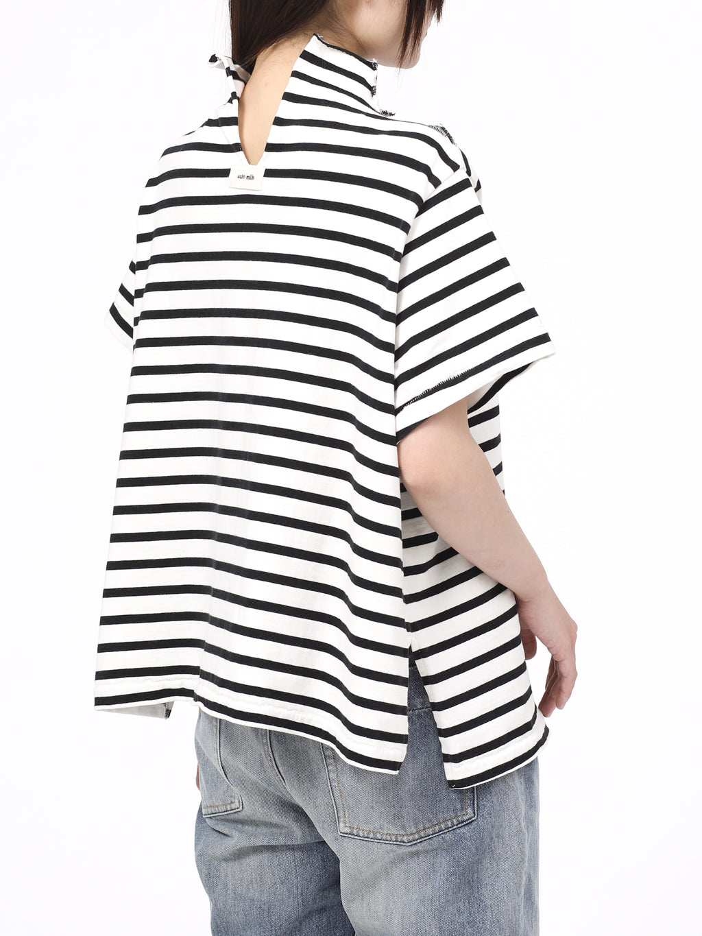 BAGGY S/S TEE COTTON BORDER JERSEY AM-C0406