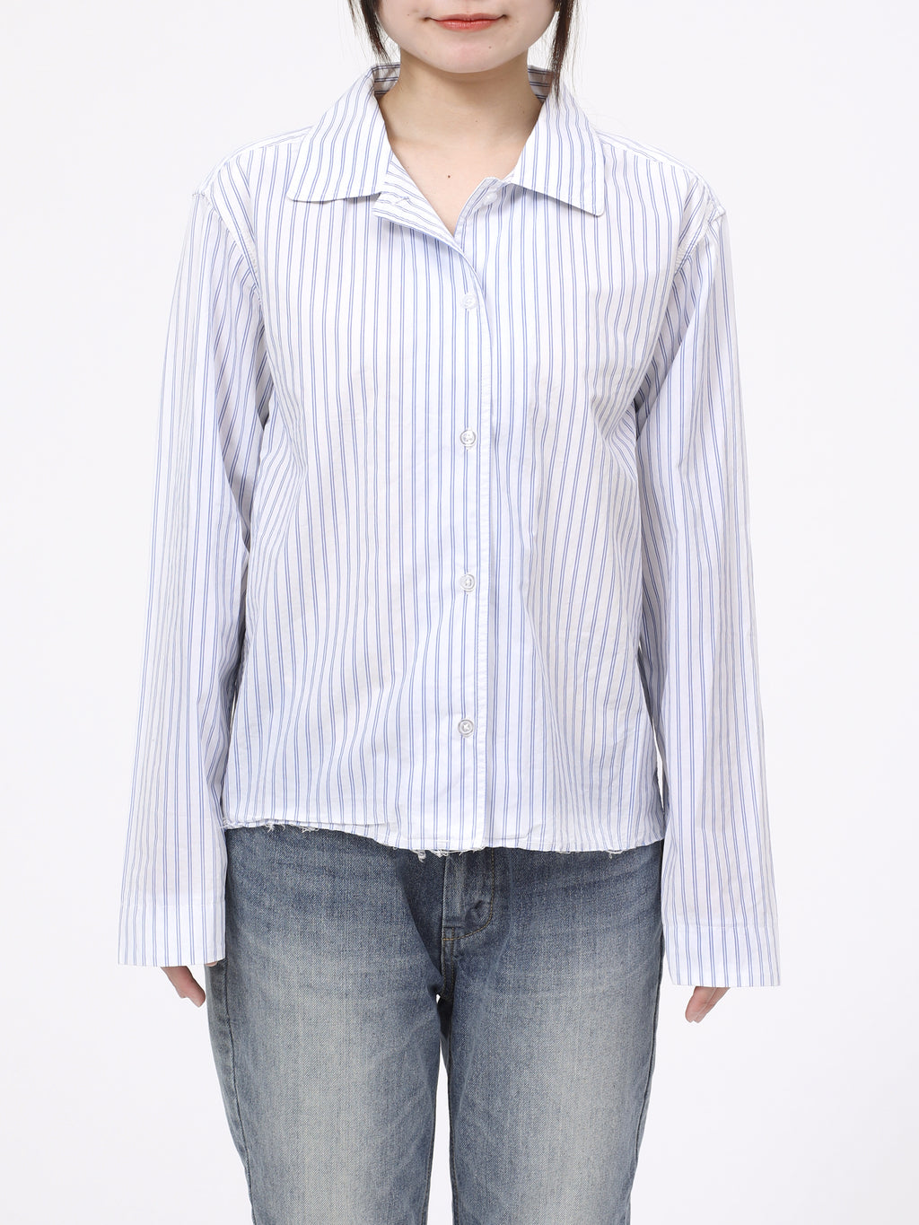MELLOW SHIRTS COTTON BROAD w/KNITCLOTH  AM-S0401