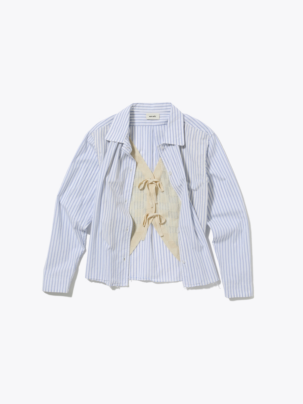 MELLOW SHIRTS COTTON BROAD w/KNITCLOTH  AM-S0401
