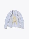 MELLOW SHIRTS COTTON BROAD w/KNITCLOTH  AM-S0401