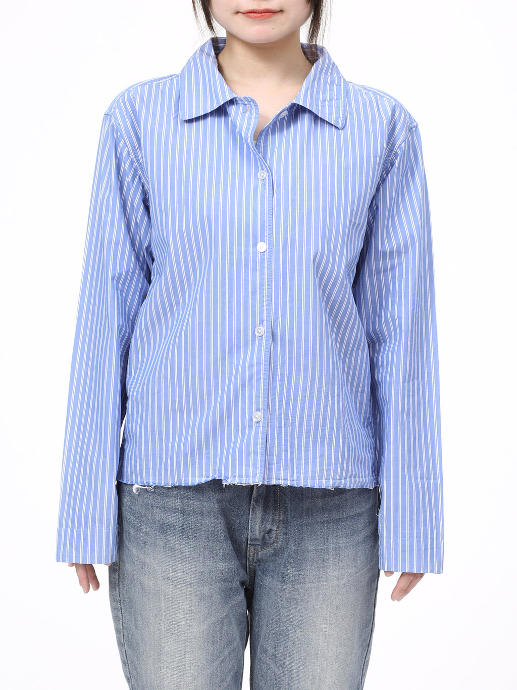 MELLOW SHIRTS COTTON BROAD w/KNITCLOTH  AM-S0401