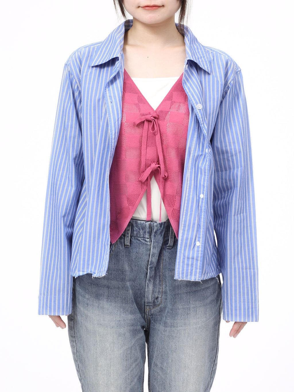 MELLOW SHIRTS COTTON BROAD w/KNITCLOTH  AM-S0401