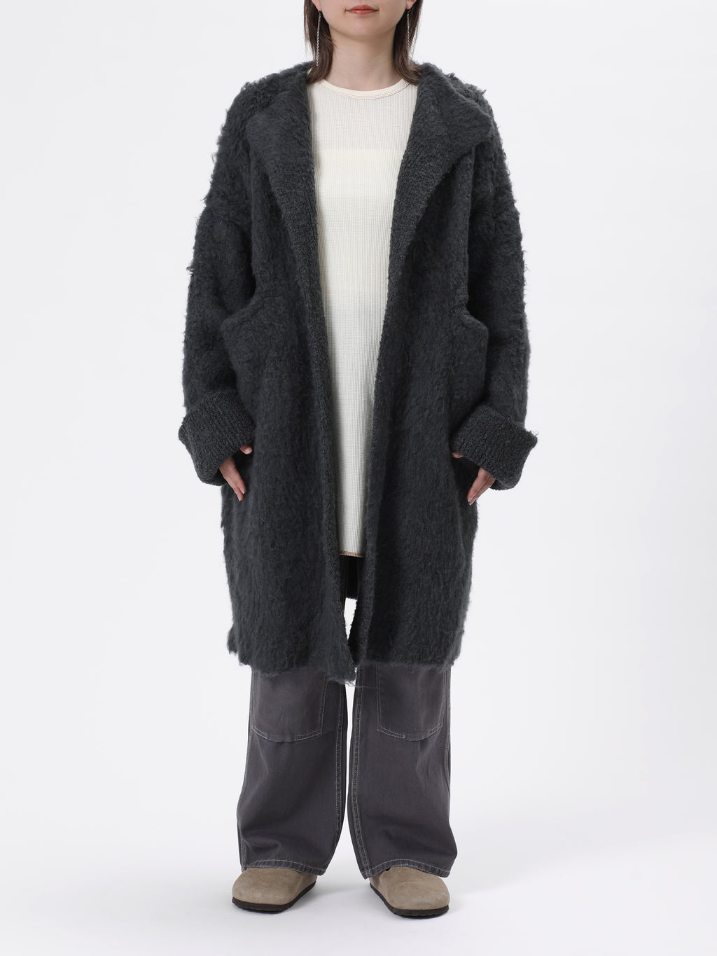 PHAT FUR COAT A/N MIX LOOP YARN AM-K0503