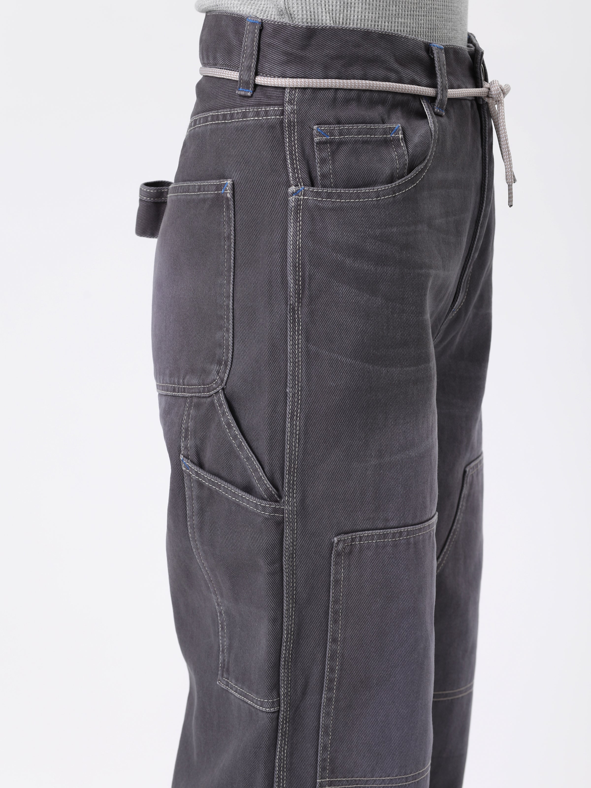 PHAT 5P WIDE PANTS 12.5oz COTTON CANVAS AGED AM-P0502