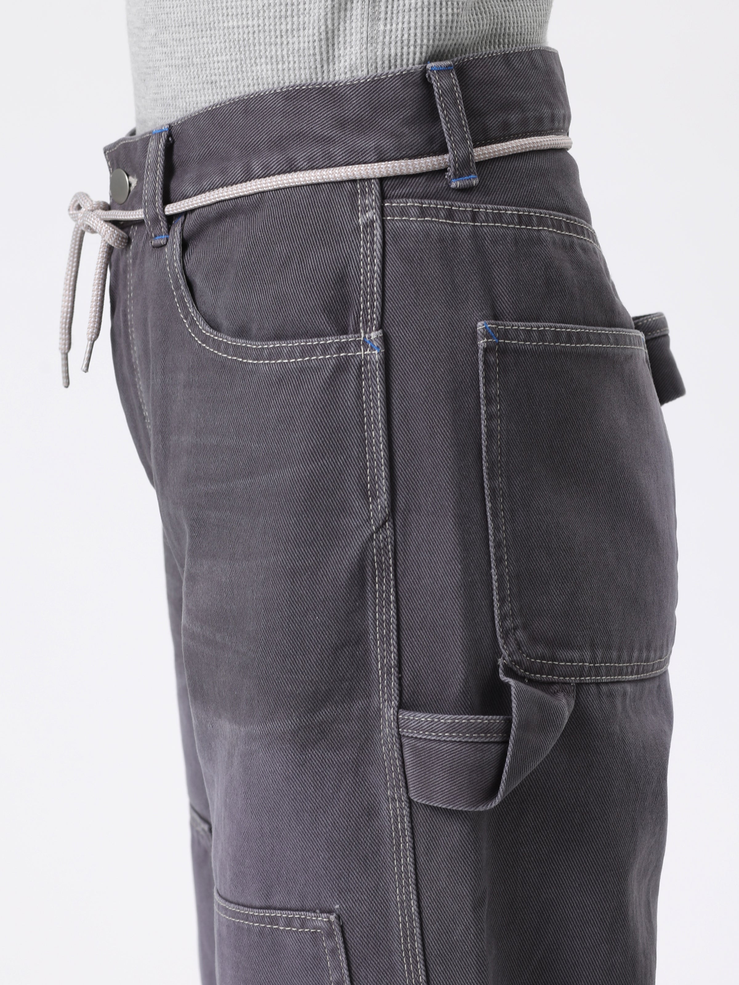 PHAT 5P WIDE PANTS 12.5oz COTTON CANVAS AGED AM-P0502