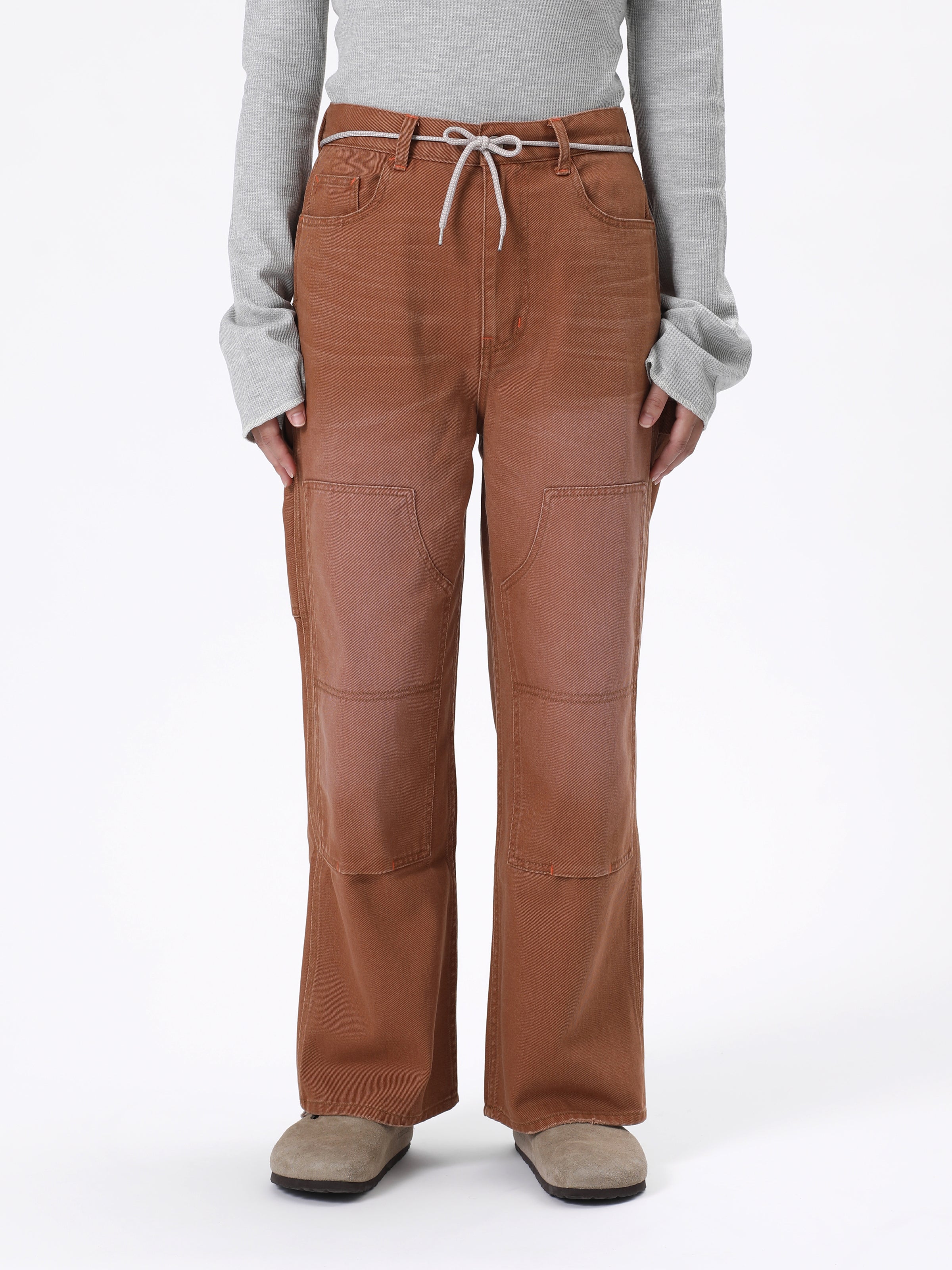 PHAT 5P WIDE PANTS 12.5oz COTTON CANVAS AGED AM-P0502