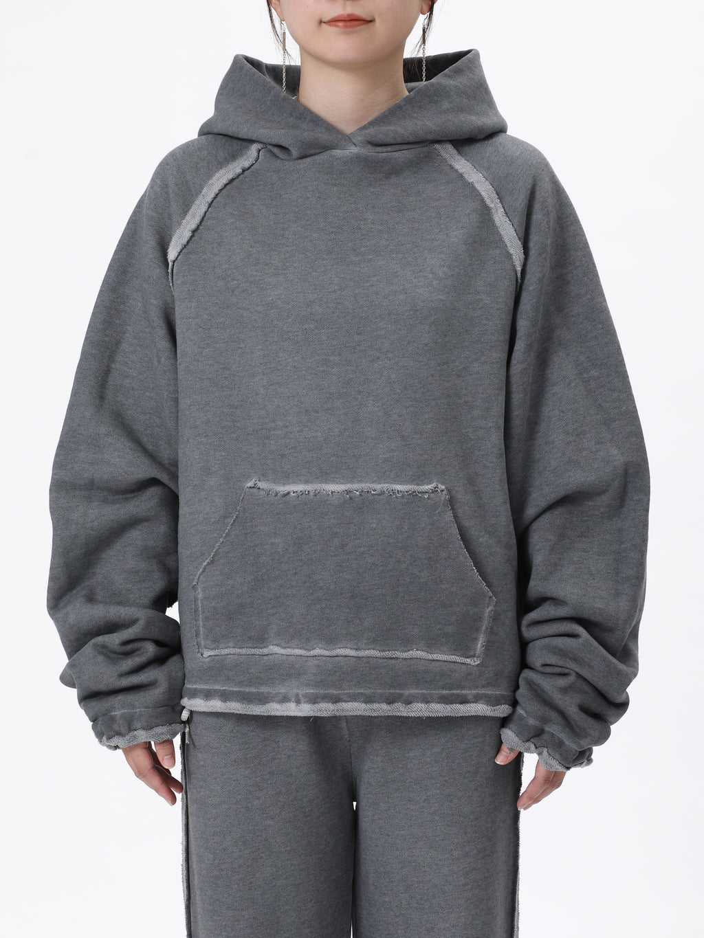 GRATEFUL PULLOVER COTTON SWEAT w/OVERDYED AM-C0501