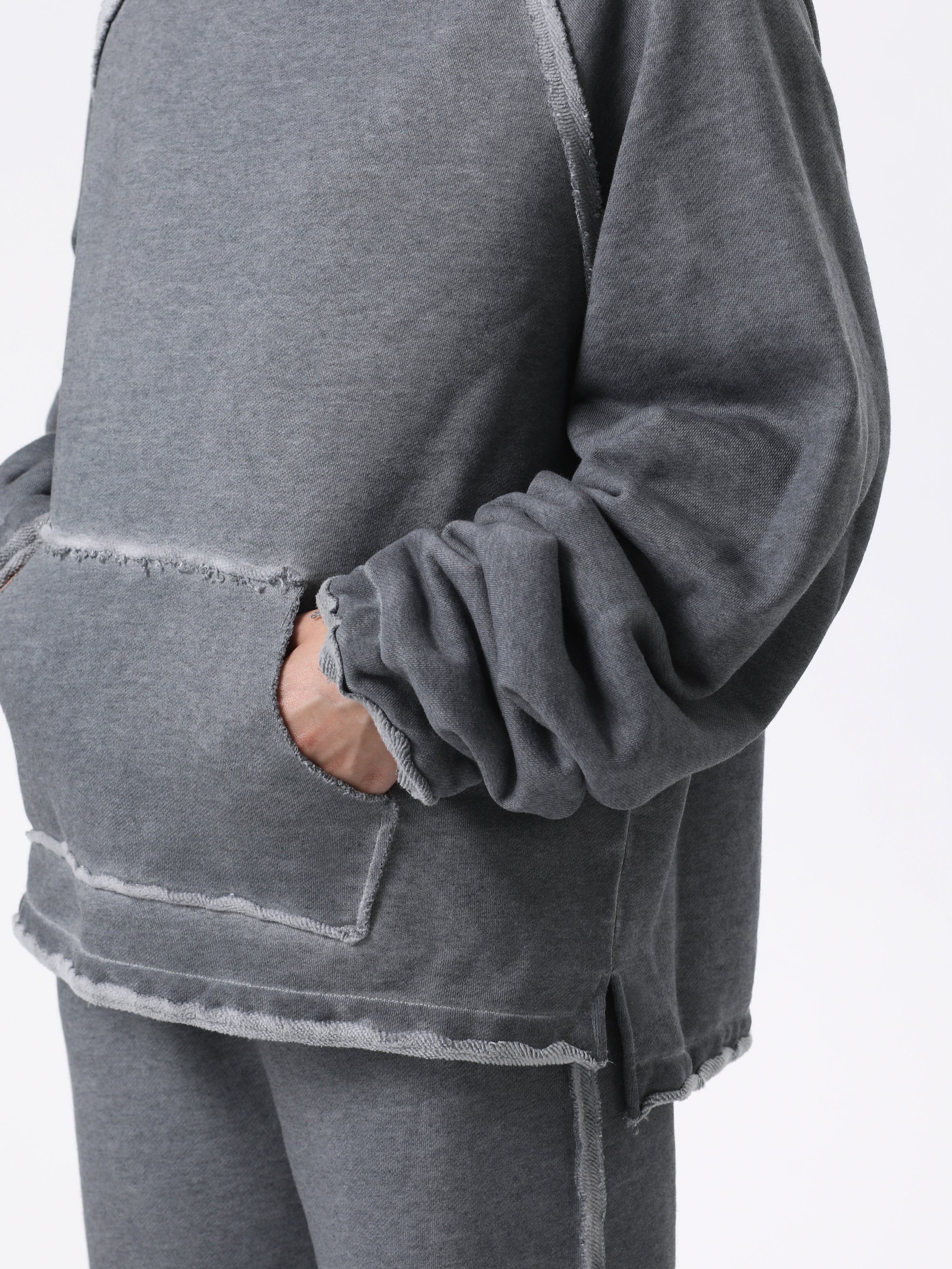 GRATEFUL PULLOVER COTTON SWEAT w/OVERDYED AM-C0501