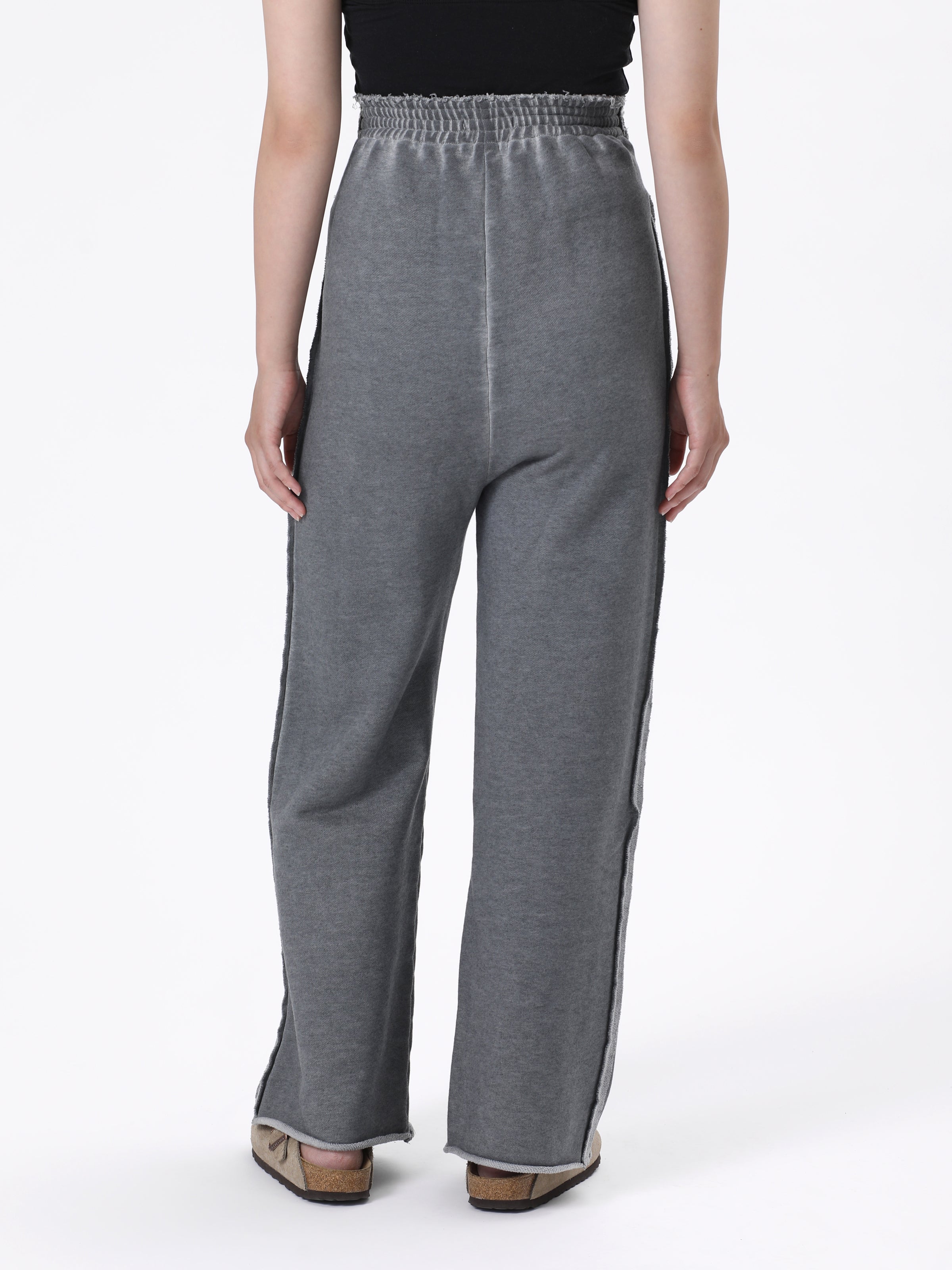 GRATEFUL WIDE PANTS COTTON SWEAT w/OVERDYED AM-P0503