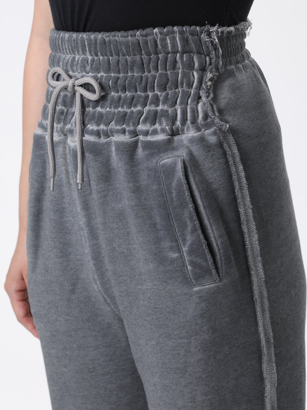 GRATEFUL WIDE PANTS COTTON SWEAT w/OVERDYED AM-P0503