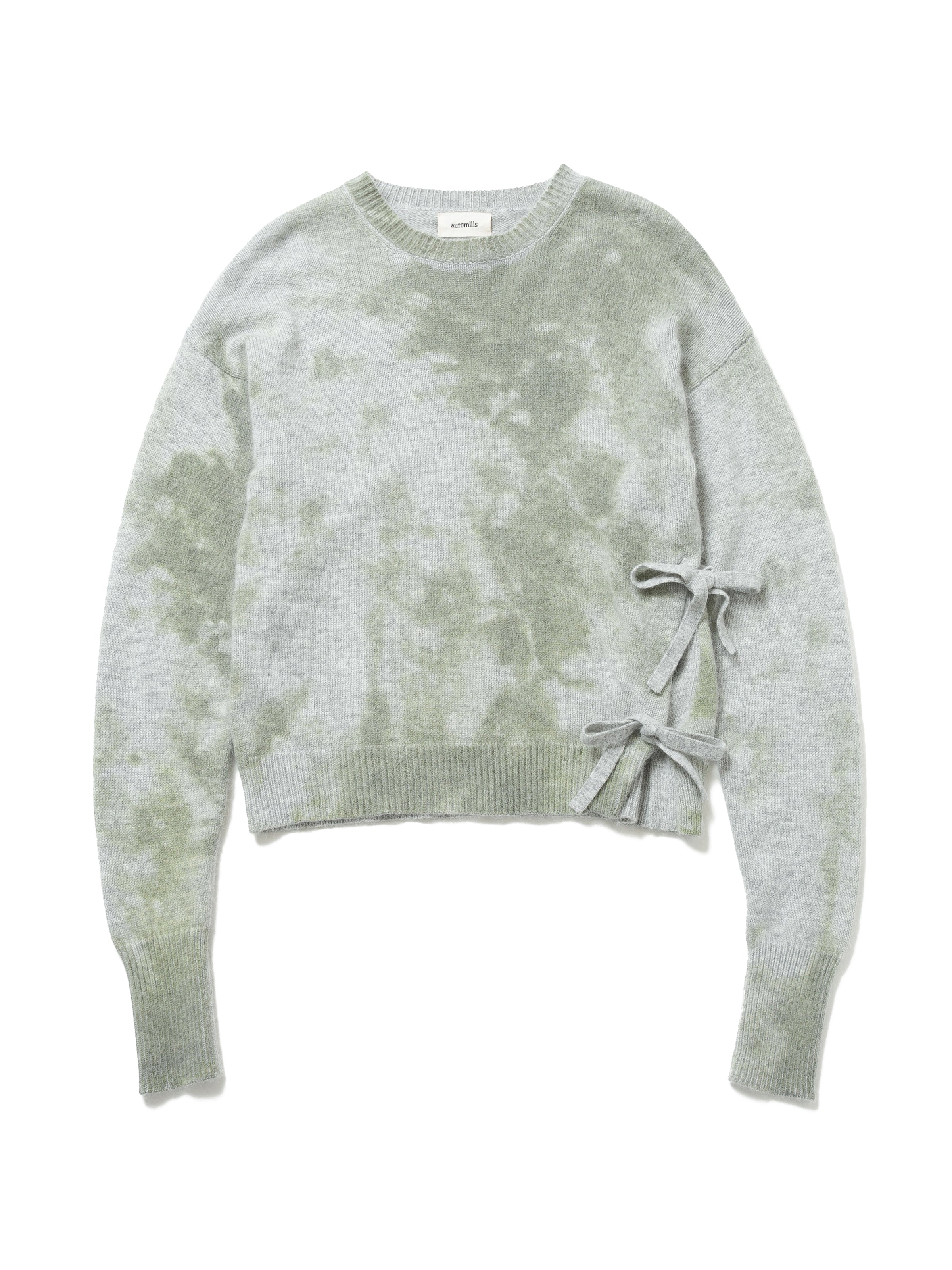 GRATEFUL SWEATER IMITATION TIE DYED PRINTED KNIT AM-K0105 Gray