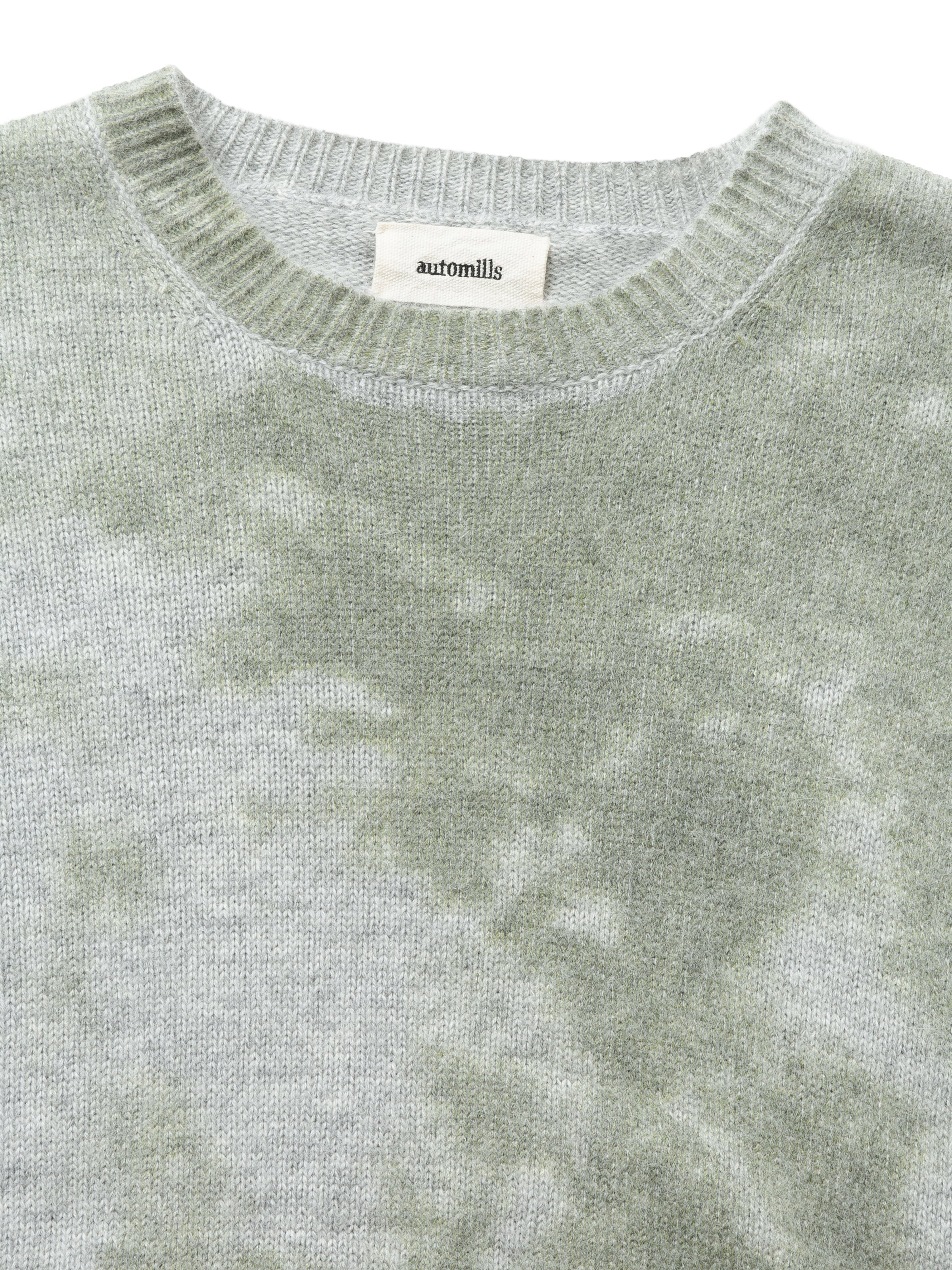 GRATEFUL SWEATER IMITATION TIE DYED PRINTED KNIT AM-K0105 Gray