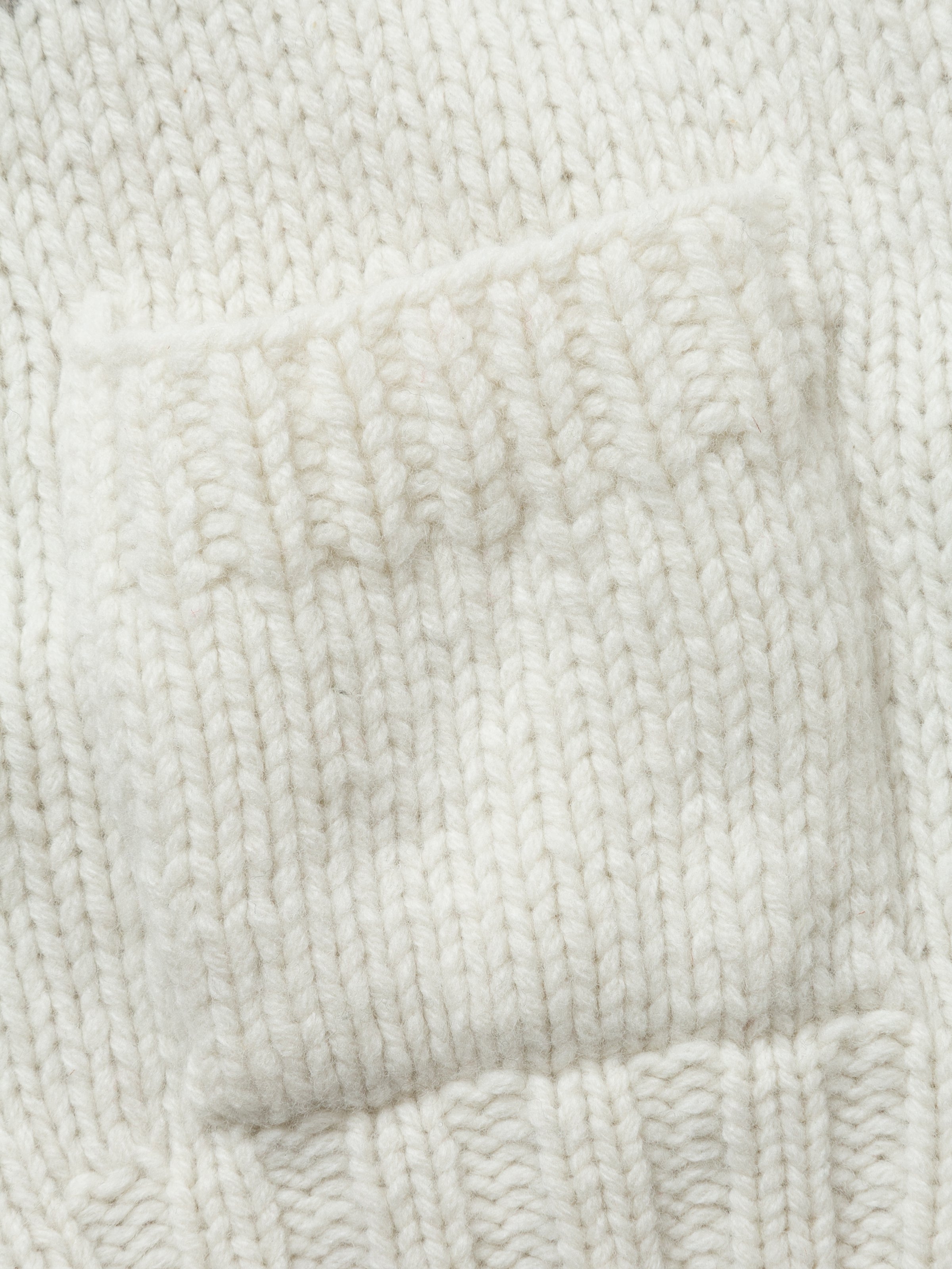 NOMADS CARDIGAN FAIR ISLE  PATTERN  HAND MADE KNIT AM-K0109 O.White