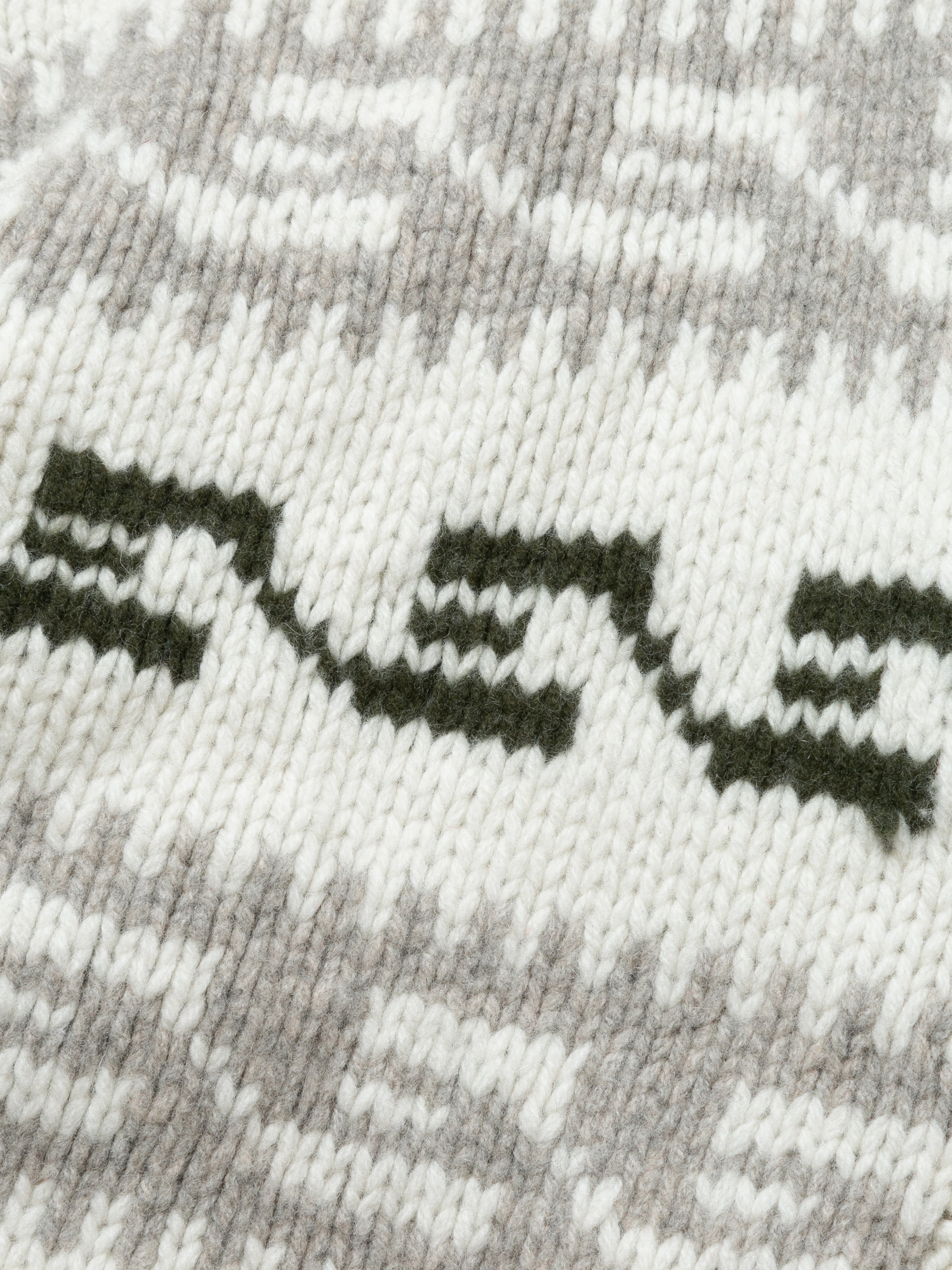 NOMADS CARDIGAN FAIR ISLE  PATTERN  HAND MADE KNIT AM-K0109 O.White