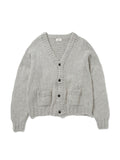 NOMADS CARDIGAN  HAND MADE WOOL KNIT AM-K0111 Gray