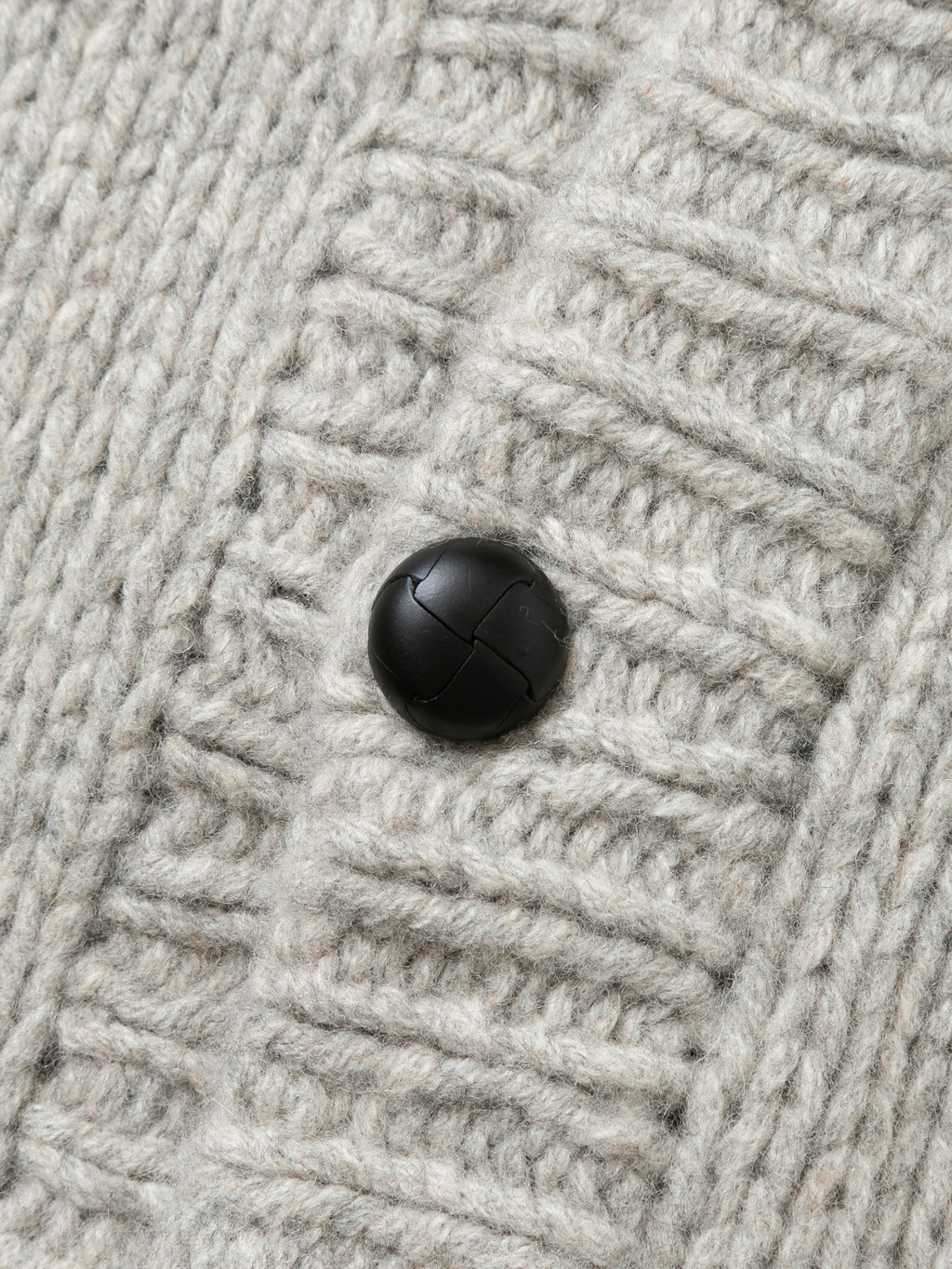 NOMADS CARDIGAN  HAND MADE WOOL KNIT AM-K0111 Gray