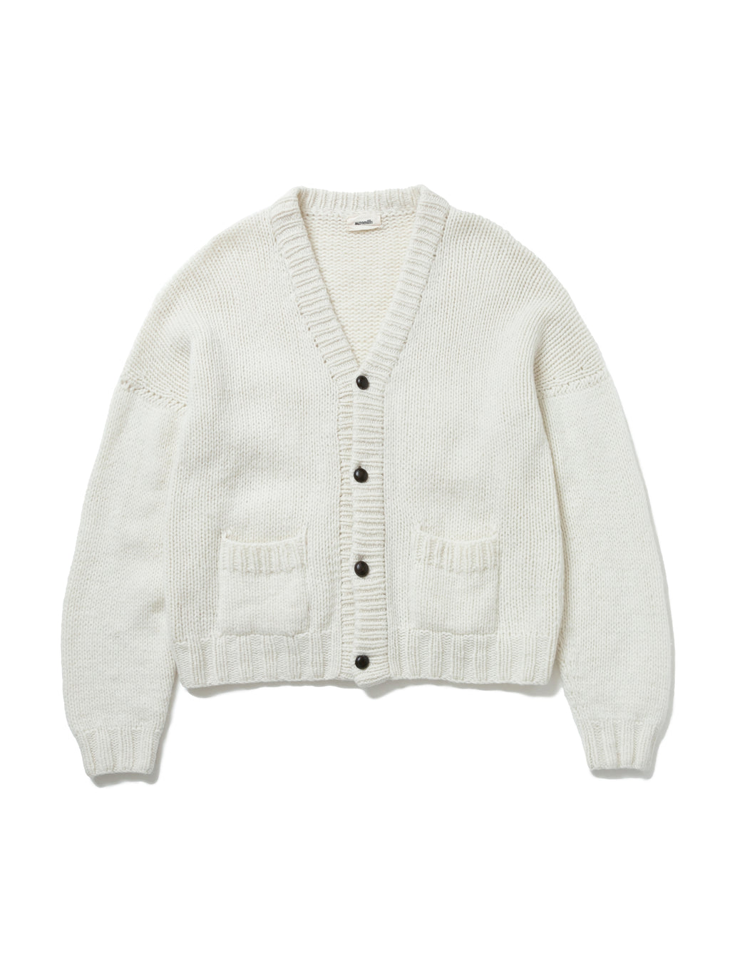 NOMADS CARDIGAN  HAND MADE WOOL KNIT AM-K0111 O.White