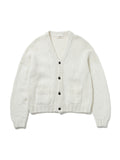 NOMADS CARDIGAN  HAND MADE WOOL KNIT AM-K0111 O.White
