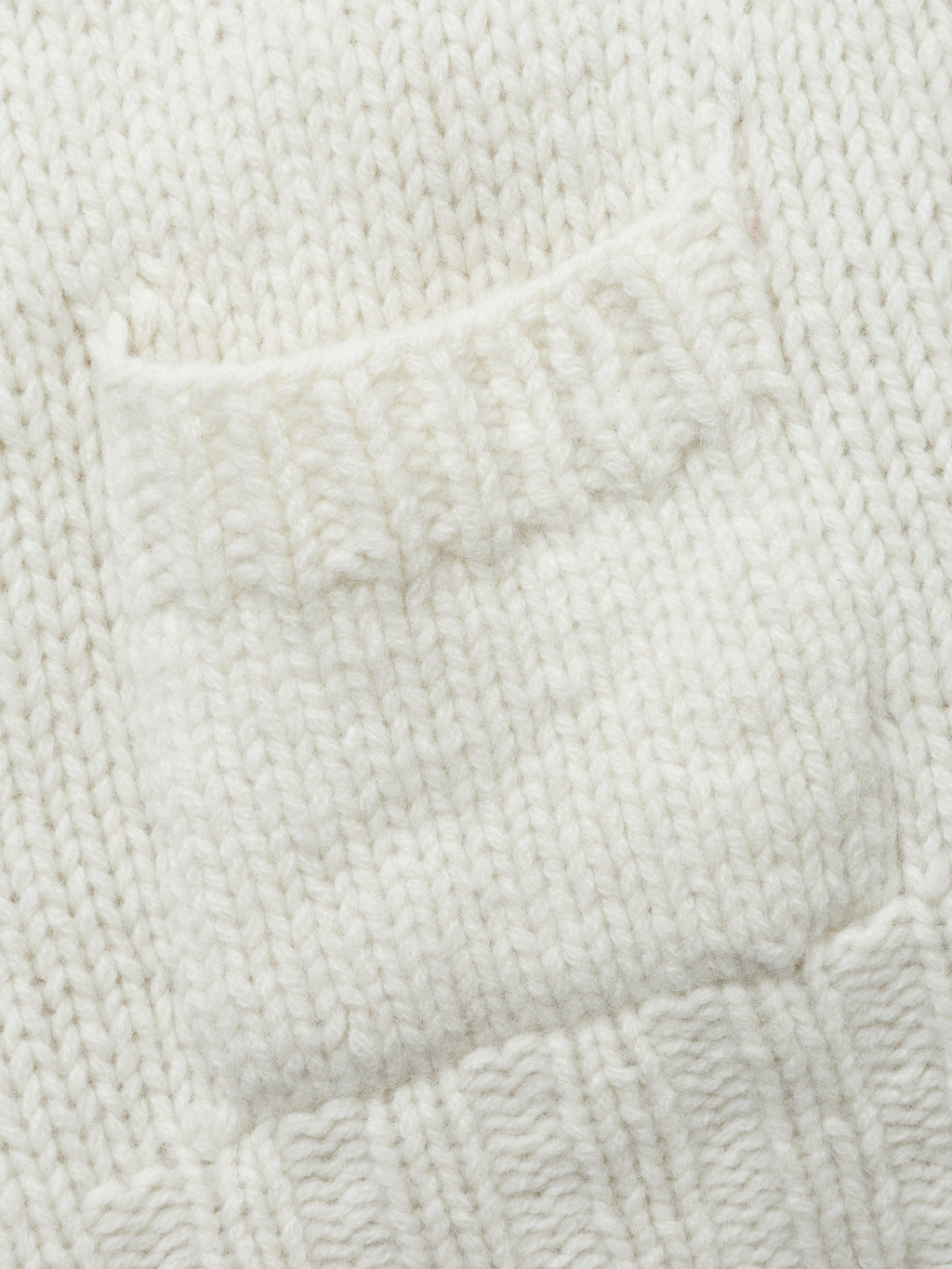 NOMADS CARDIGAN  HAND MADE WOOL KNIT AM-K0111 O.White