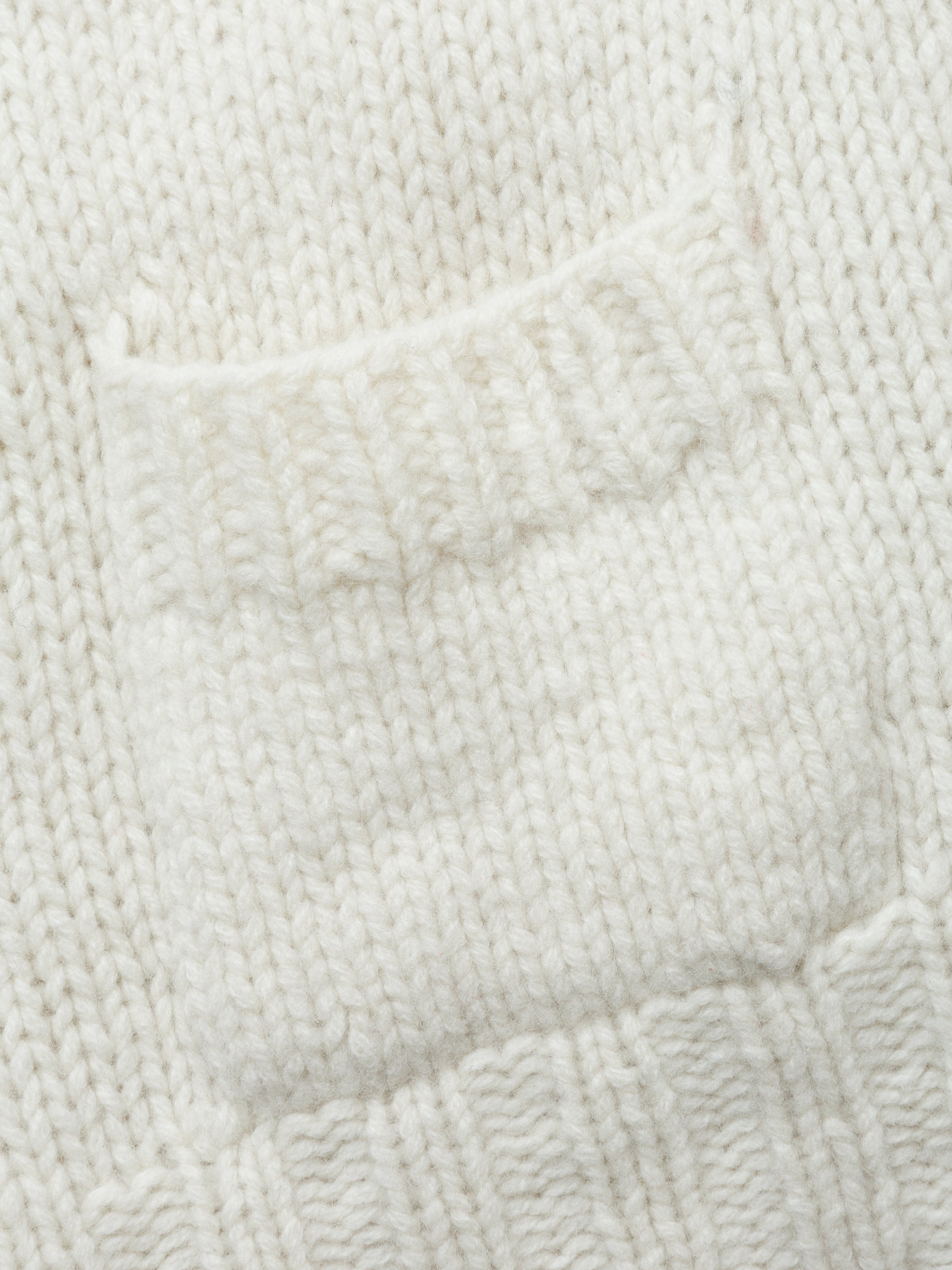 NOMADS CARDIGAN  HAND MADE WOOL KNIT AM-K0111 O.White