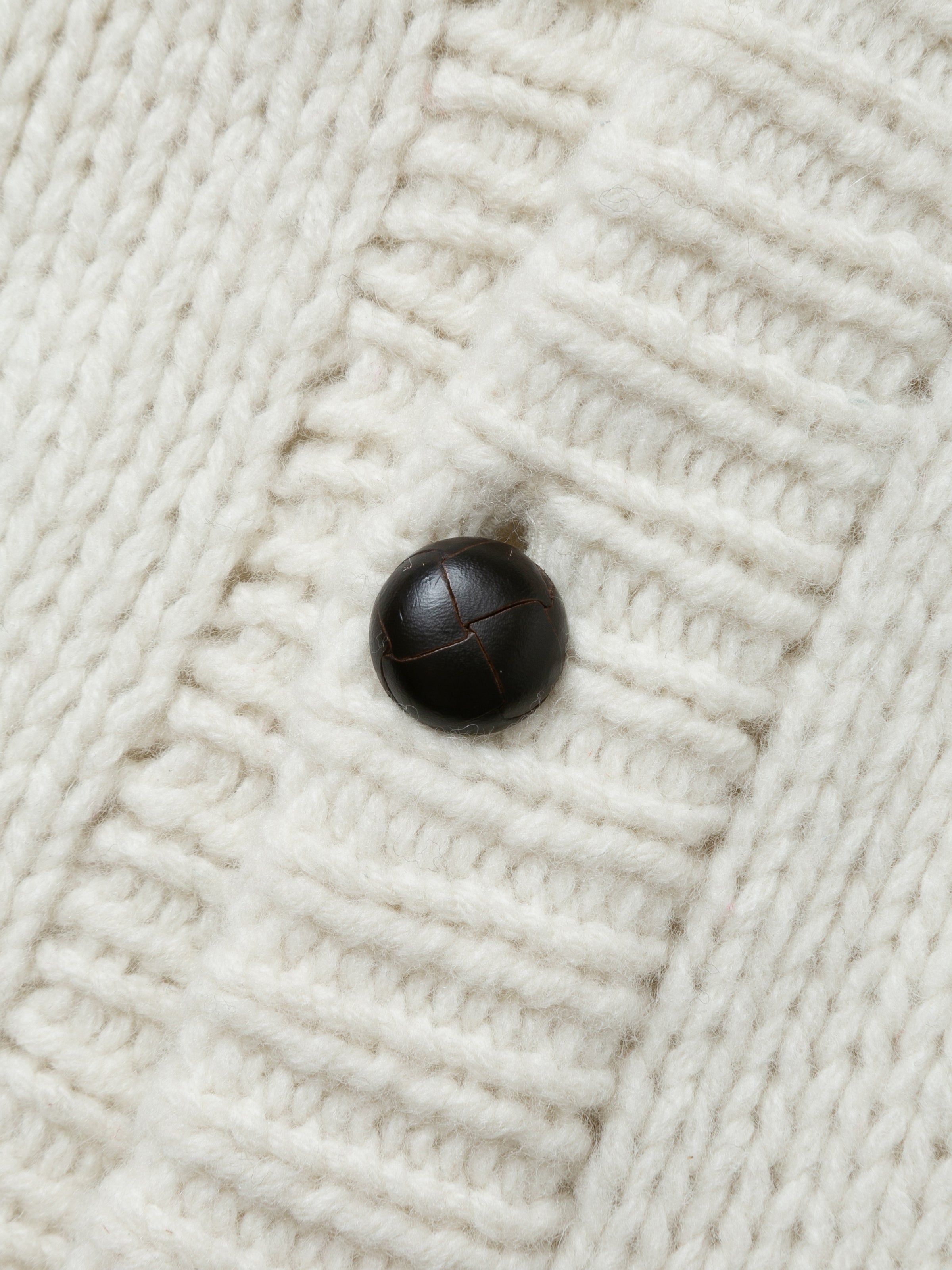 NOMADS CARDIGAN  HAND MADE WOOL KNIT AM-K0111 O.White