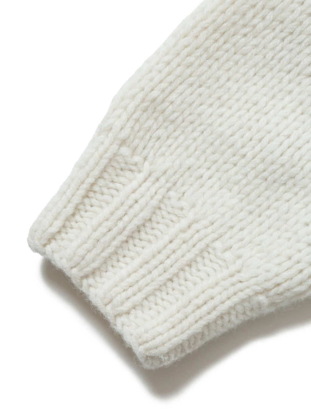 NOMADS CARDIGAN  HAND MADE WOOL KNIT AM-K0111 O.White