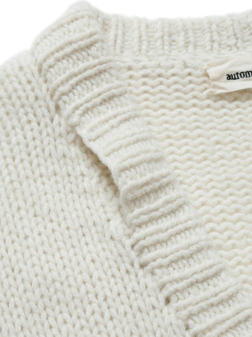 NOMADS CARDIGAN  HAND MADE WOOL KNIT AM-K0111 O.White