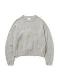 NOMADS SWEATER  HAND MADE WOOL KNIT AM-K0112 Gray