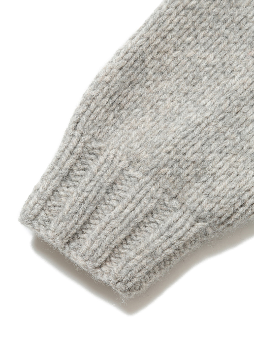 NOMADS SWEATER  HAND MADE WOOL KNIT AM-K0112 Gray