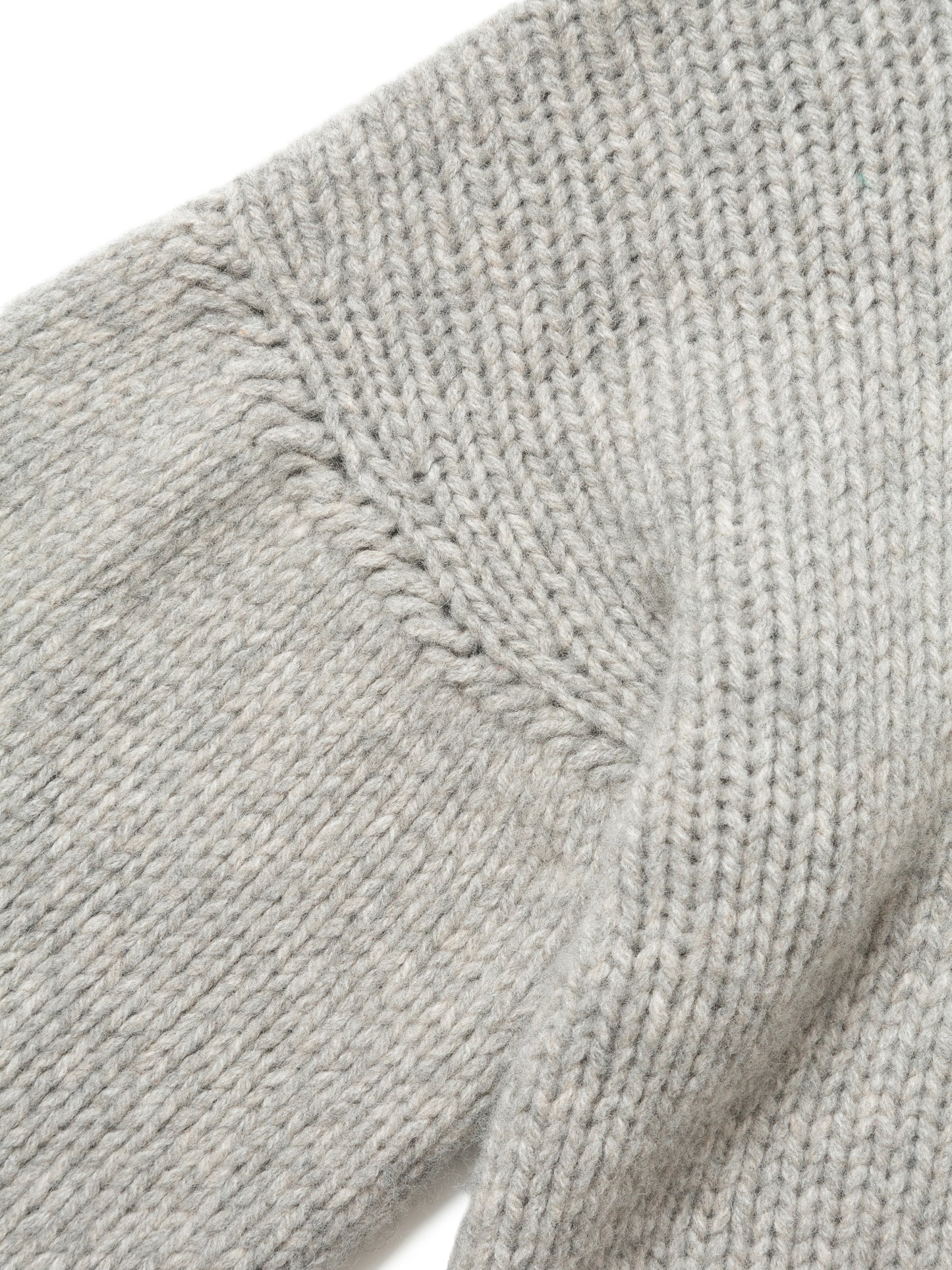 NOMADS SWEATER  HAND MADE WOOL KNIT AM-K0112 Gray