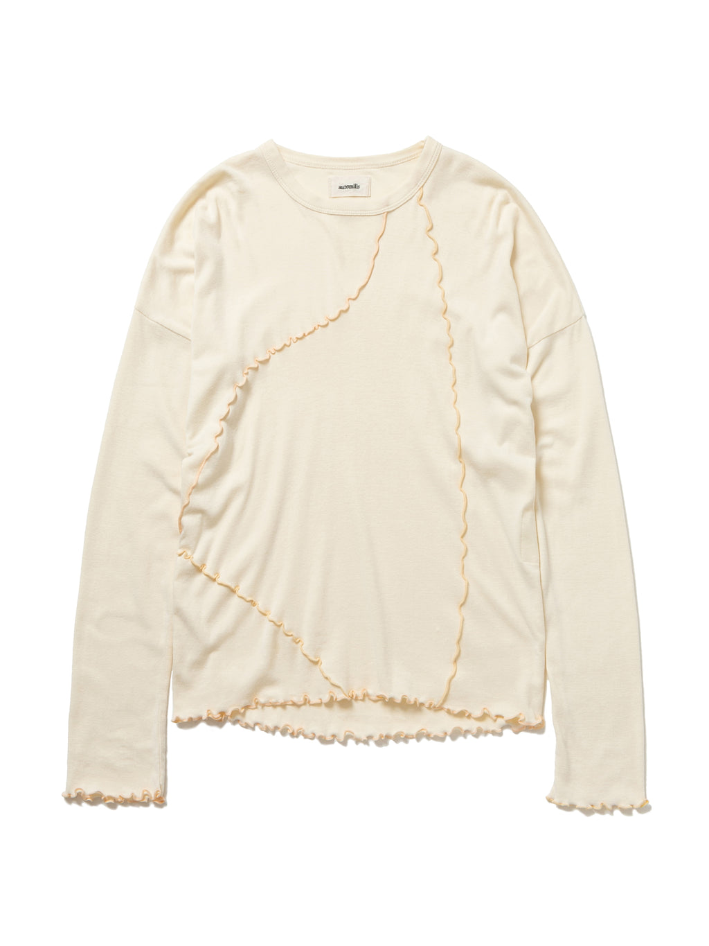 LOVER L/S TEE ORGANIC COTTON STRETCH JERSEY AM-C0101 Cream