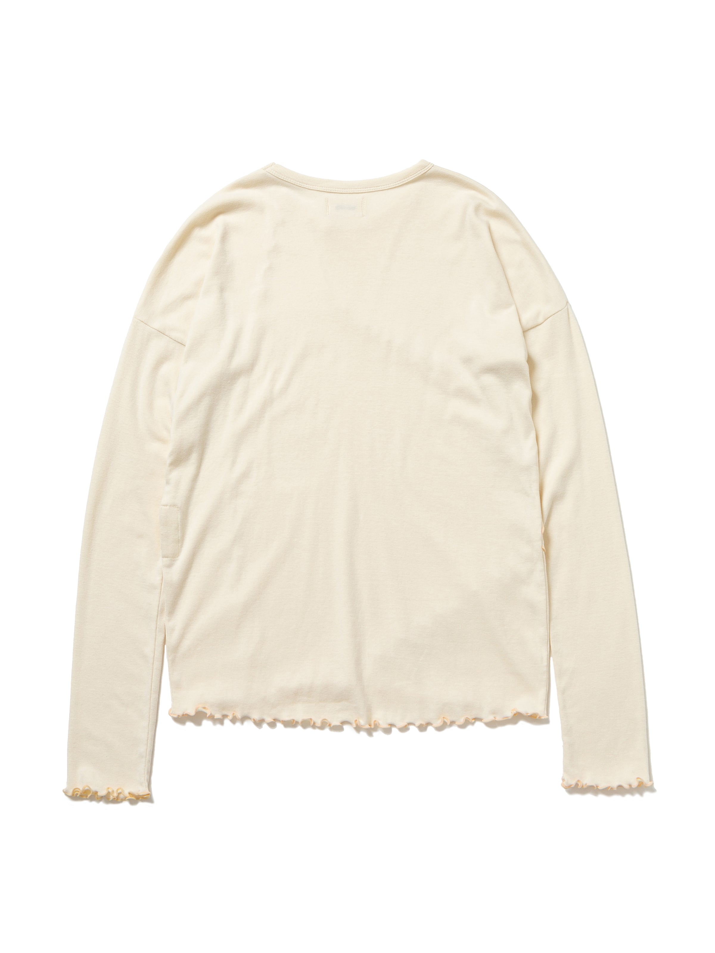 LOVER L/S TEE ORGANIC COTTON STRETCH JERSEY AM-C0101 Cream