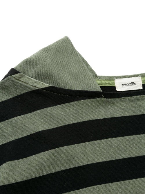BAGGY BOAT L/S TEE COTTON BORDER JERSEY AM-C0103 Olive