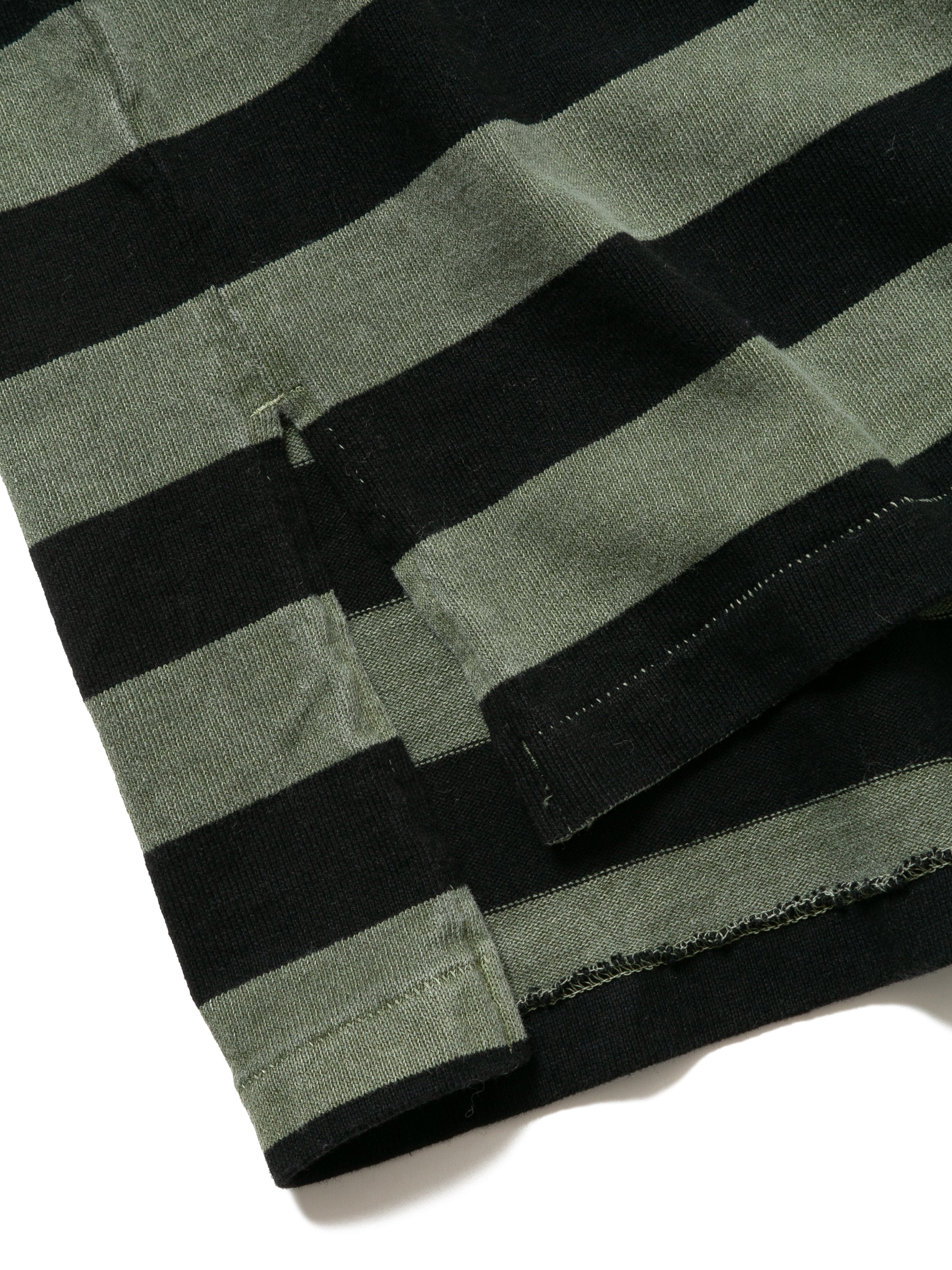 BAGGY BOAT L/S TEE COTTON BORDER JERSEY AM-C0103 Olive