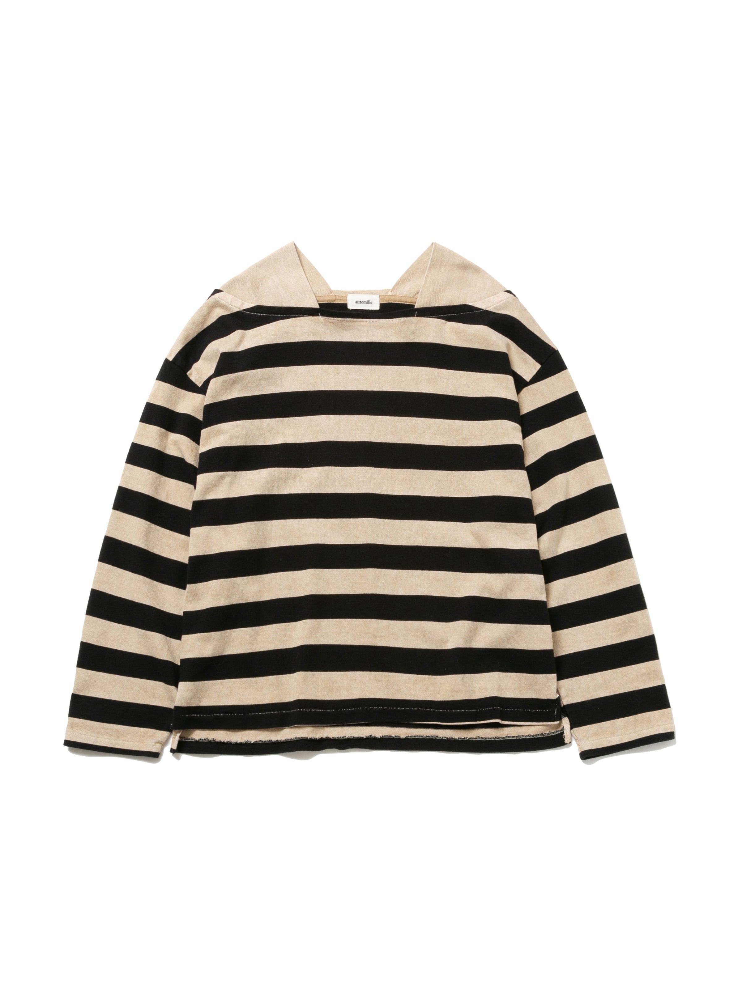BAGGY BOAT L/S TEE COTTON BORDER JERSEY AM-C0103 Beige